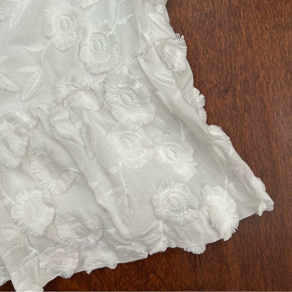 Janie and Jack White Floral Jacquard Midi Dress, Size 3 - Picture 5 of 9